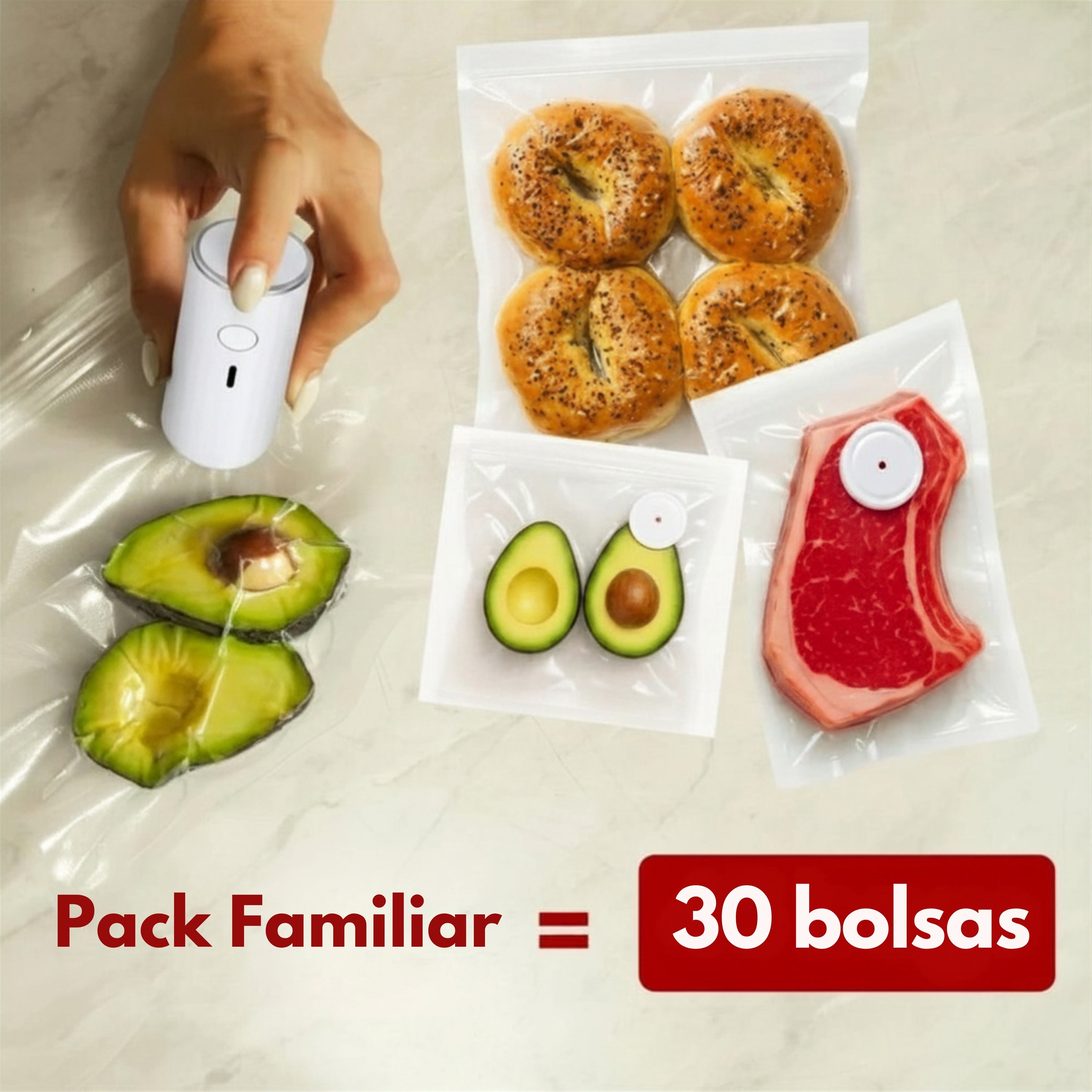 Pack Familiar (30 bolsas reutilizables)