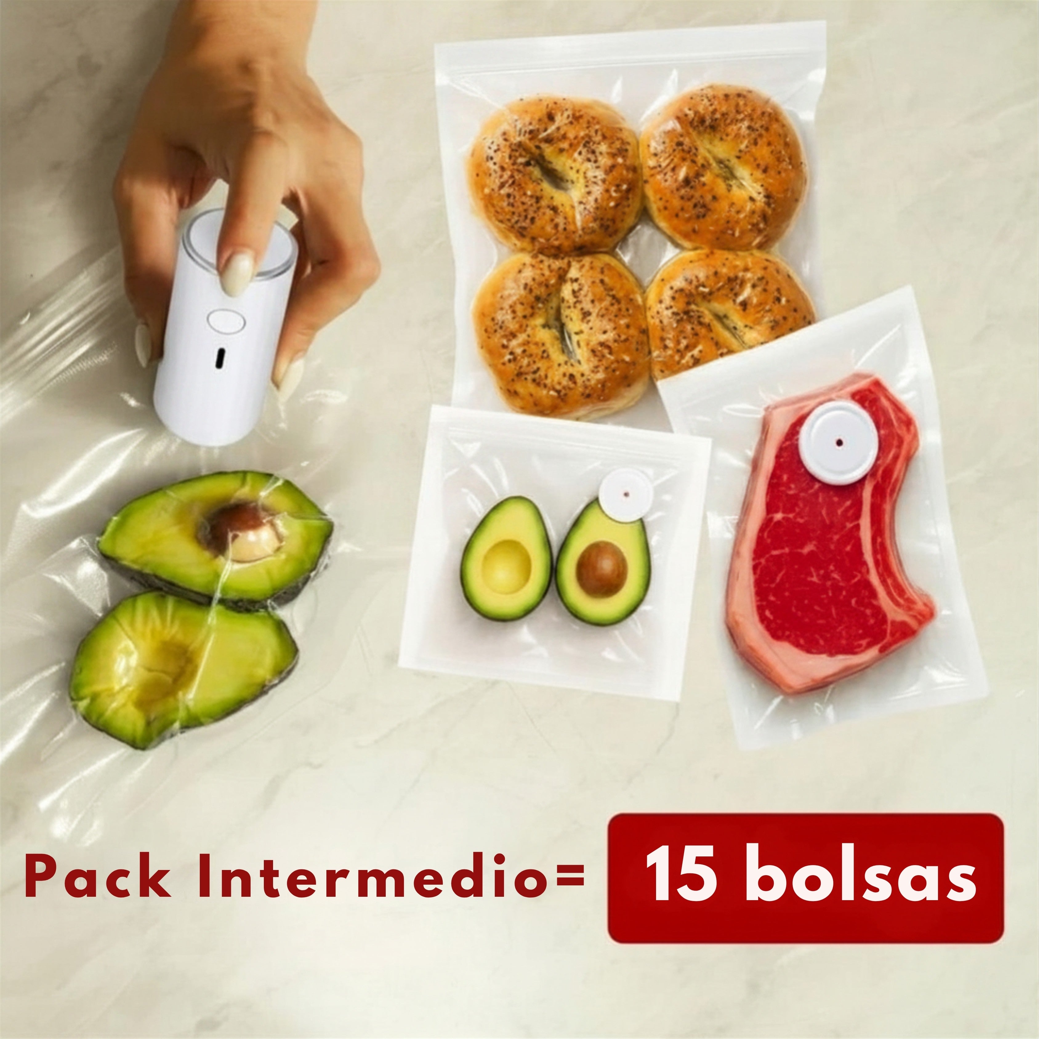 Pack Intermedio (15 bolsas reutilizables)